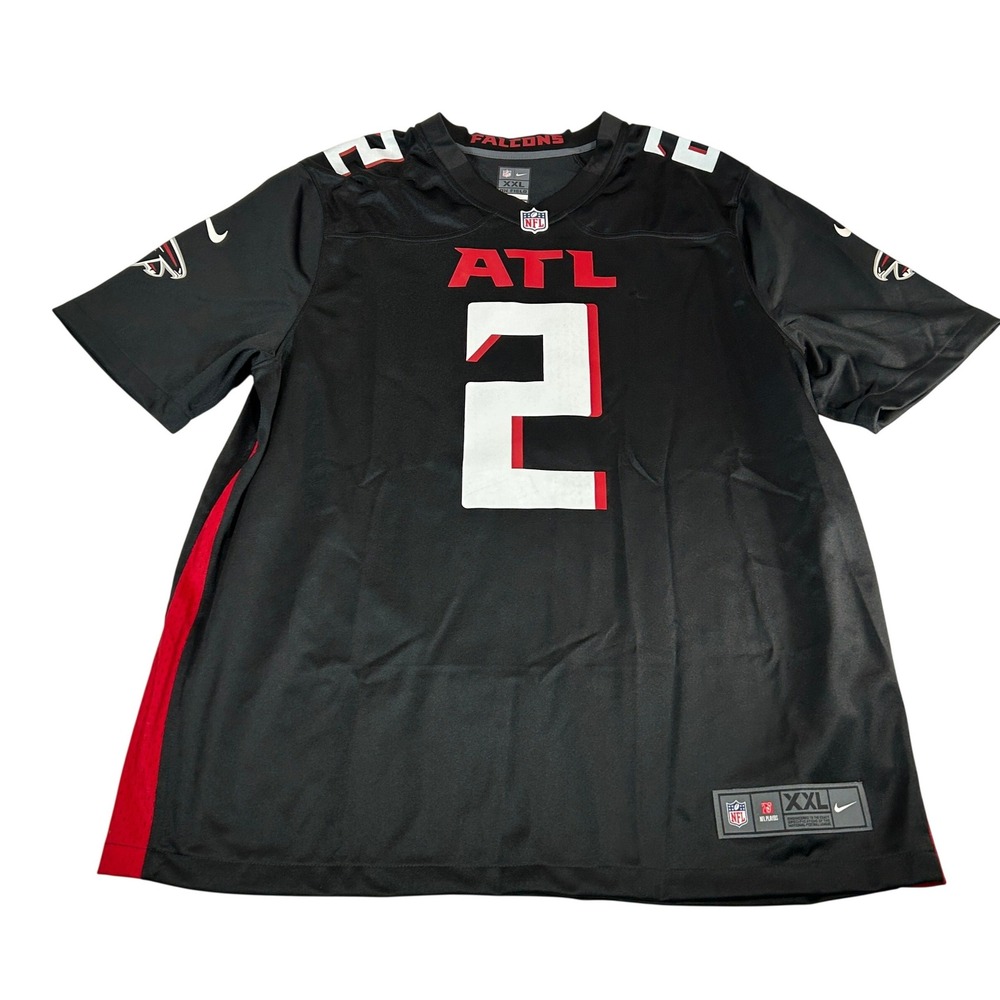 Nike Atlanta Falcons Matt Ryan 2 NFL Jersey Mens XXL Black On‎ Field Football